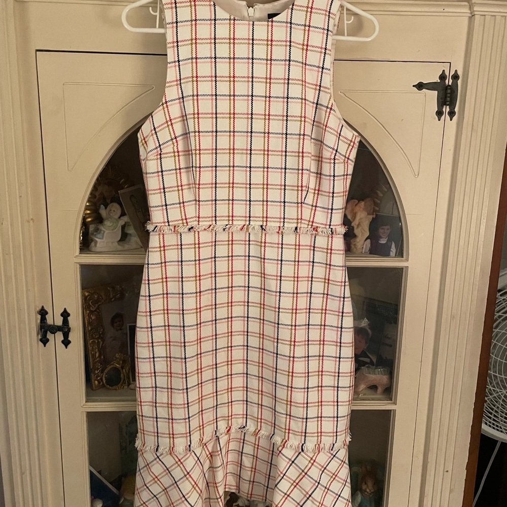 J. Crew Multicolor, lined Plaid Dress 4